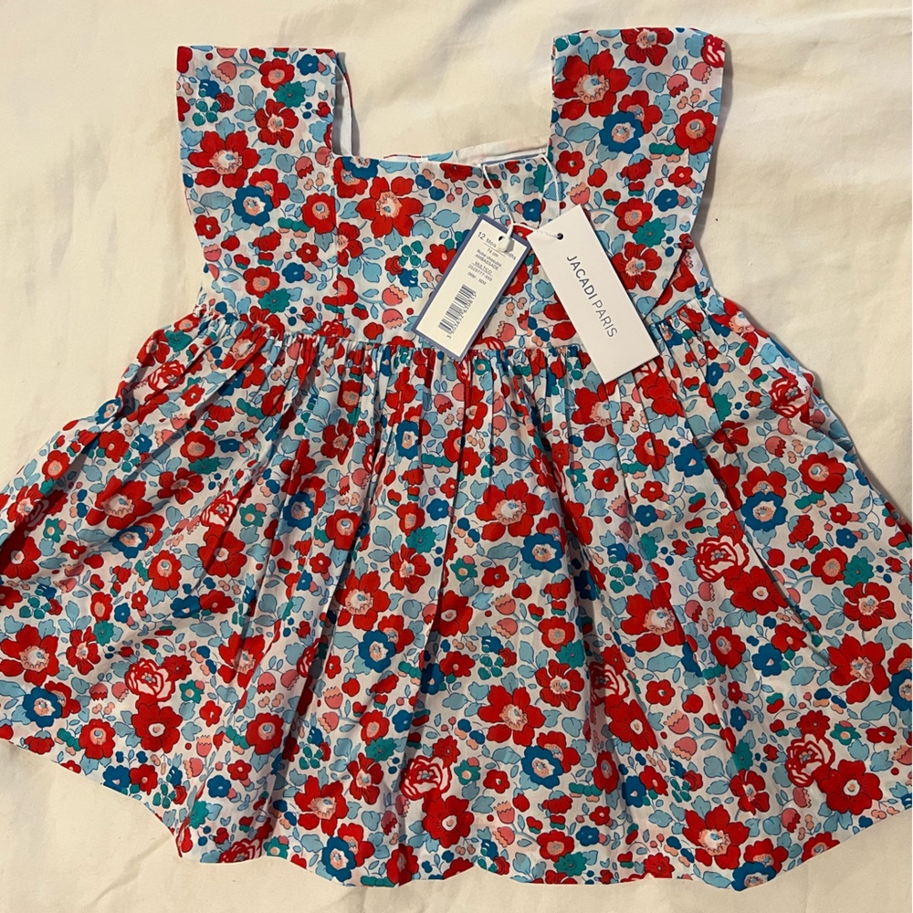 Beautiful Jacadi dress 12 month new in box with tags